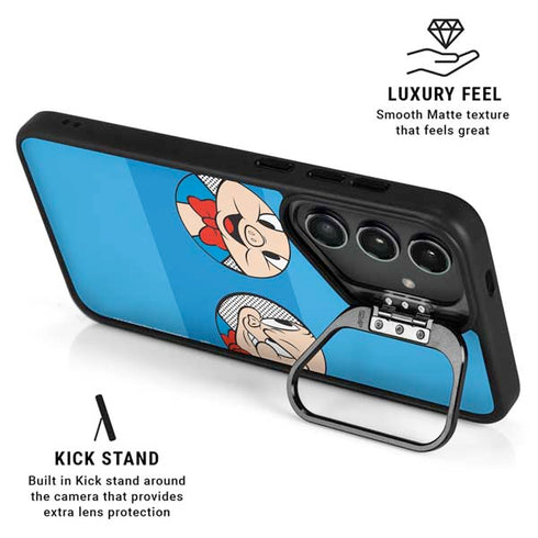 Looney Tunes Porky Pig Two Circles Galaxy S24 FE Kickstand Case